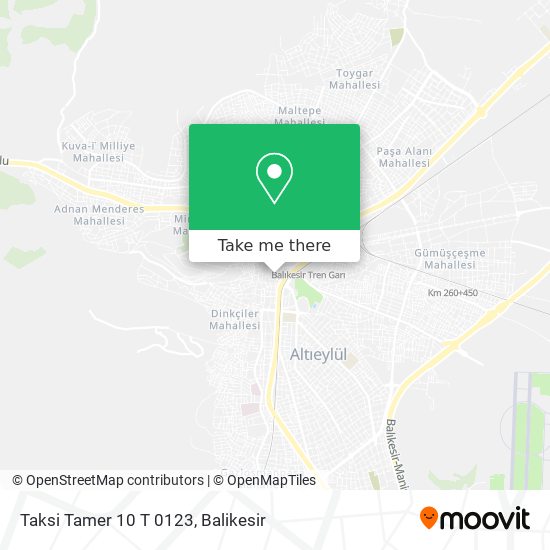 Taksi Tamer 10 T 0123 map