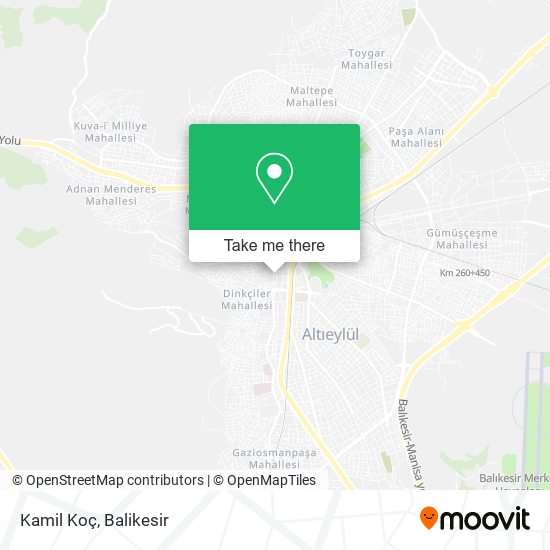 Kamil Koç map