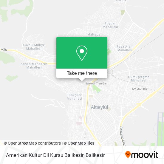 Amerikan Kultur Dil Kursu Balikesir map