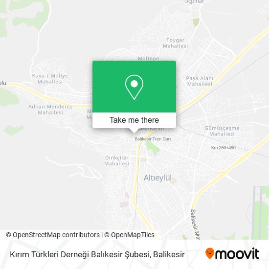 Kırım Türkleri Derneği Balıkesir Şubesi map