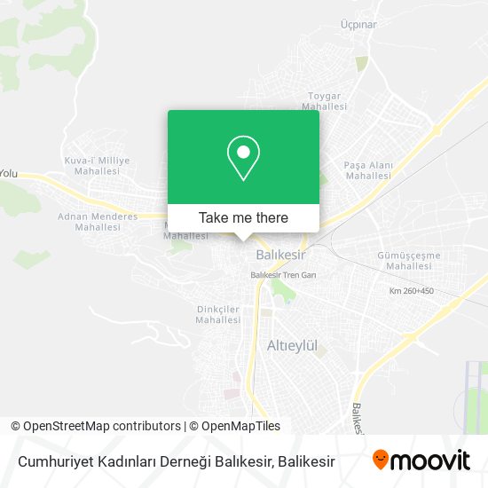 Cumhuriyet Kadınları Derneği Balıkesir map