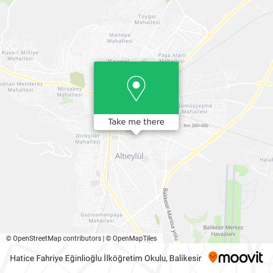 Hatice Fahriye Eğinlioğlu İlköğretim Okulu map