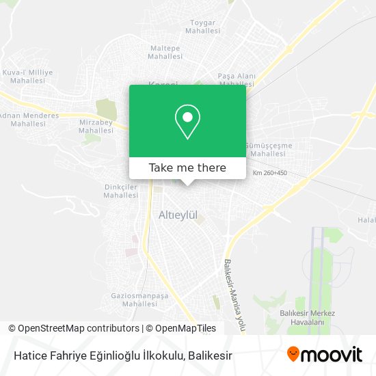 Hatice Fahriye Eğinlioğlu İlkokulu map