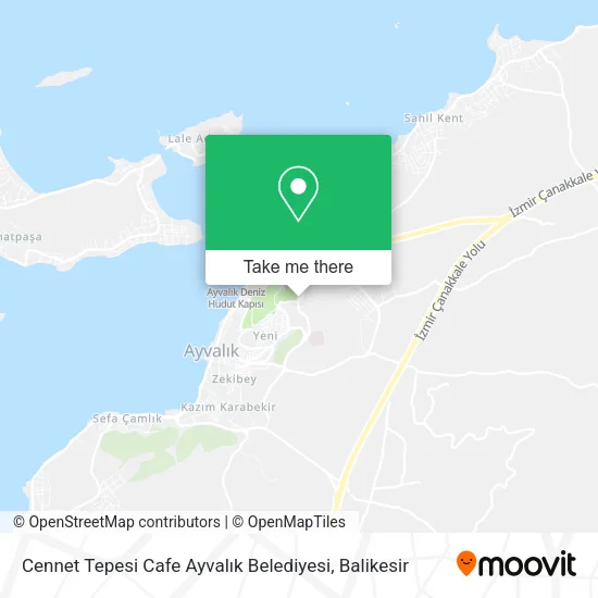 Cennet Tepesi Cafe Ayvalık Belediyesi map