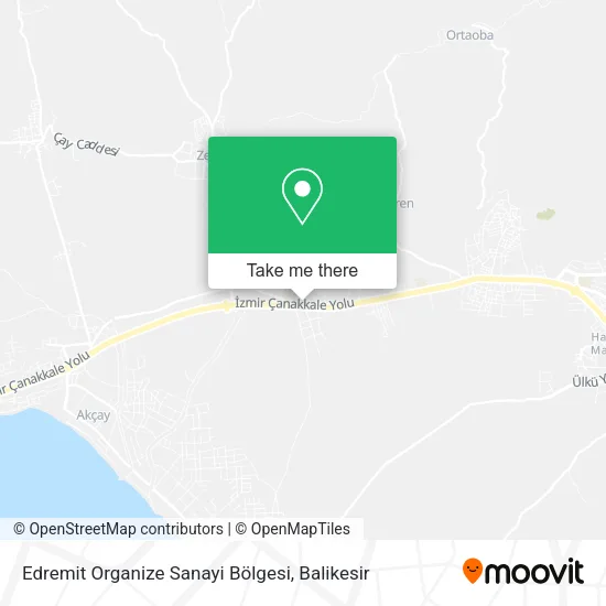Edremit Organize Sanayi Bölgesi map