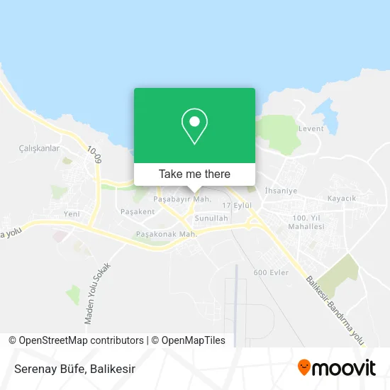 Serenay Büfe map