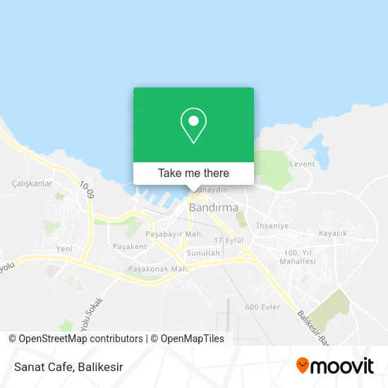 Sanat Cafe map