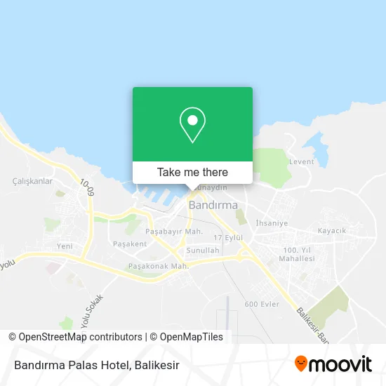 Bandırma Palas Hotel map