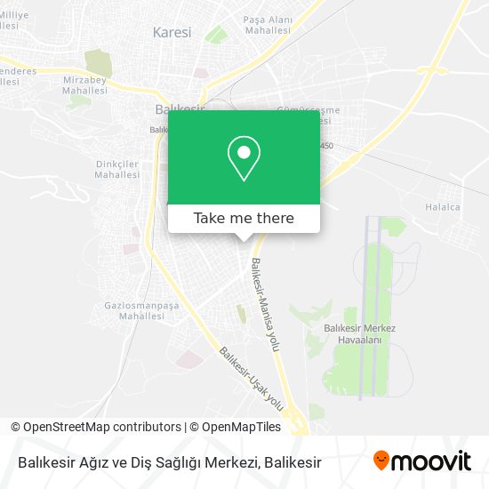 Balıkesir Ağız ve Diş Sağlığı Merkezi map