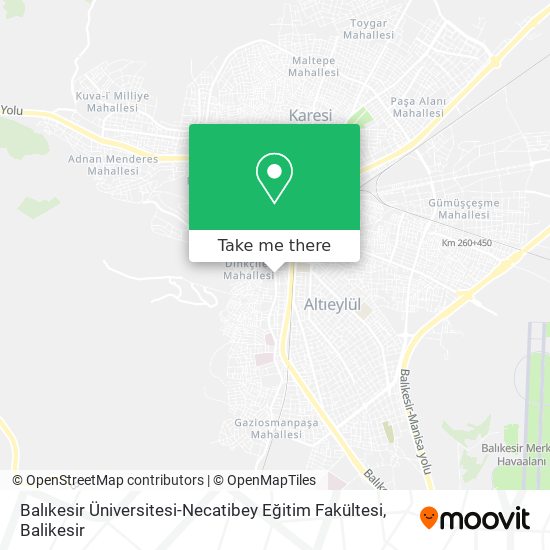 Balıkesir Üniversitesi-Necatibey Eğitim Fakültesi map