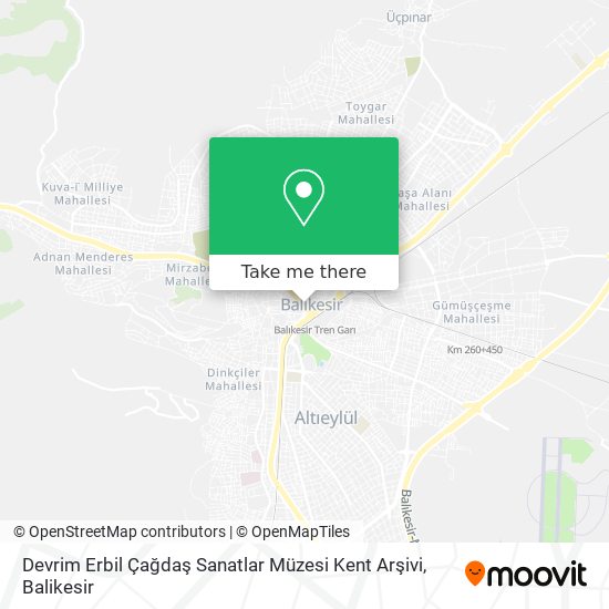 Devrim Erbil Çağdaş Sanatlar Müzesi Kent Arşivi map