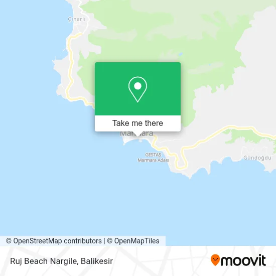 Ruj Beach Nargile map