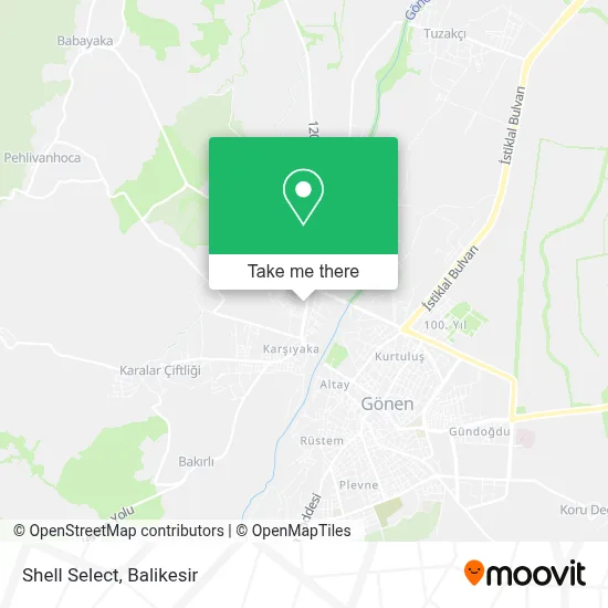 Shell Select map