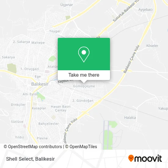 Shell Select map