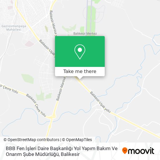 BBB Fen İşleri Daire Başkanlığı Yol Yapım Bakım Ve Onarım Şube Müdürlüğü map