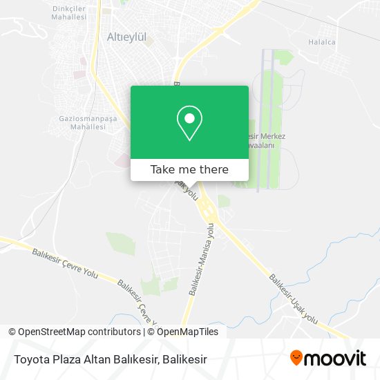 Toyota Plaza Altan Balıkesir map