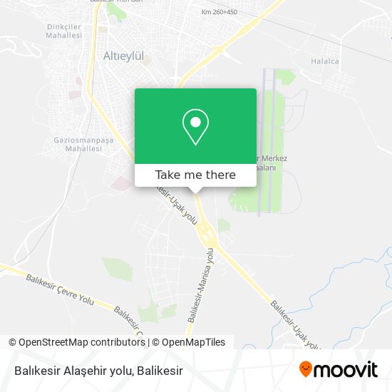 Balıkesir  Alaşehir  yolu map