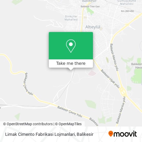 Limak Cimento Fabrikasi Lojmanlari map