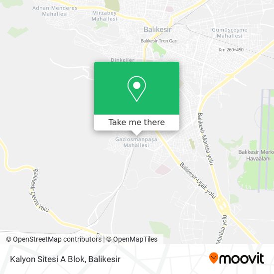 Kalyon Sitesi A Blok map