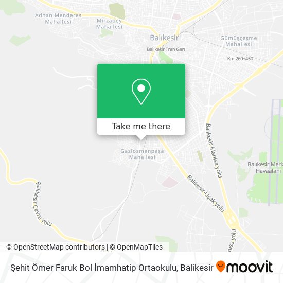 Şehit Ömer Faruk Bol İmamhatip Ortaokulu map