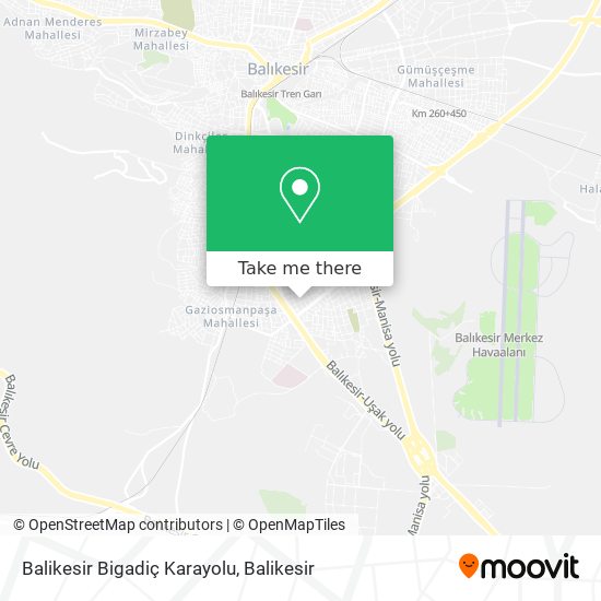 Balikesir Bigadiç Karayolu map