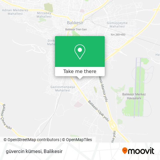 güvercin kümesi map