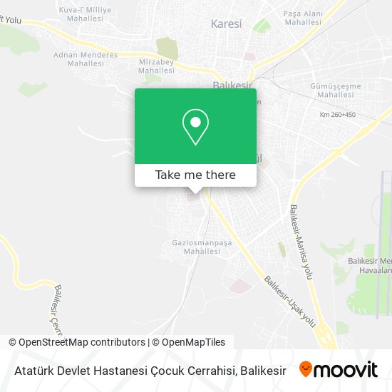 Atatürk Devlet Hastanesi Çocuk Cerrahisi map