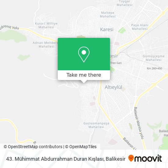 43. Mühimmat Abdurrahman Duran Kışlası map