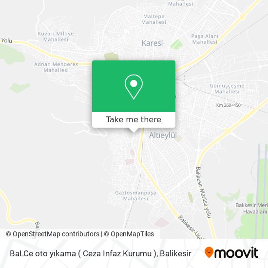 BaLCe oto yıkama  ( Ceza Infaz Kurumu ) map