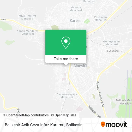 Balikesir Acik Ceza İnfaz Kurumu map