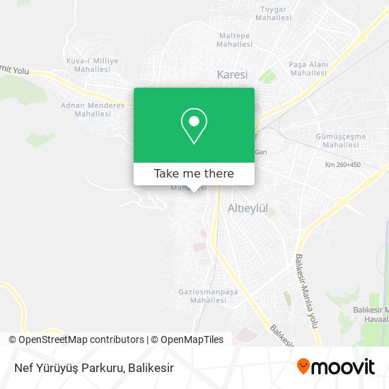 Nef Yürüyüş Parkuru map