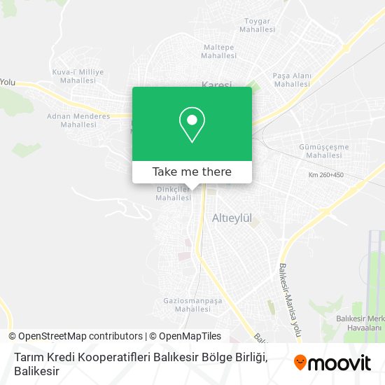 Tarım Kredi Kooperatifleri Balıkesir Bölge Birliği map