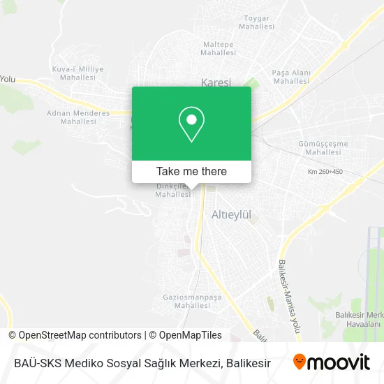 BAÜ-SKS Mediko Sosyal Sağlık Merkezi map