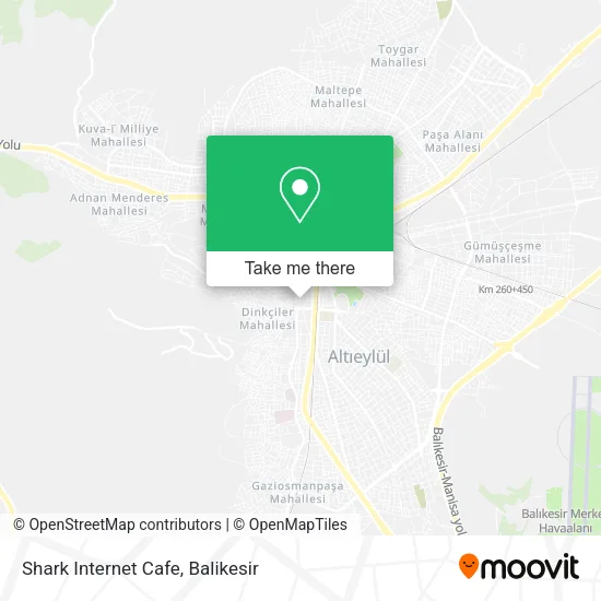 Shark Internet Cafe map