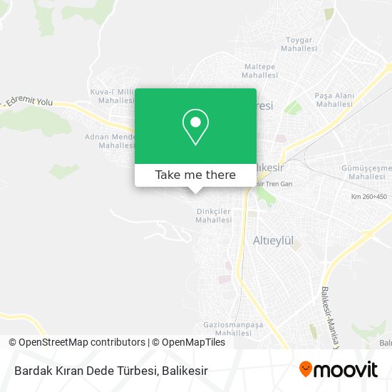 Bardak Kıran Dede Türbesi map