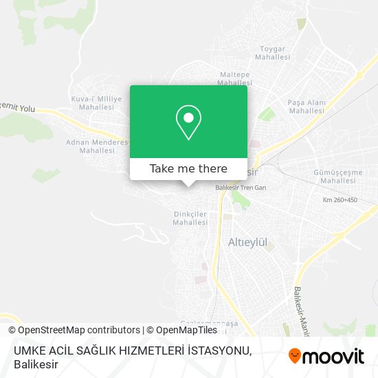 UMKE ACİL SAĞLIK HIZMETLERİ İSTASYONU map