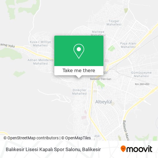 Balıkesir Lisesi Kapalı Spor Salonu map