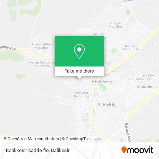 Balıkkesir cadde flo map