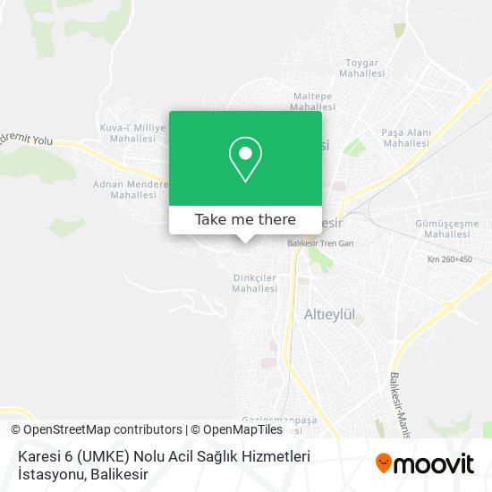 Karesi 6 (UMKE) Nolu Acil Sağlık Hizmetleri İstasyonu map