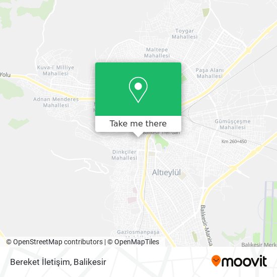 Bereket İletişim map