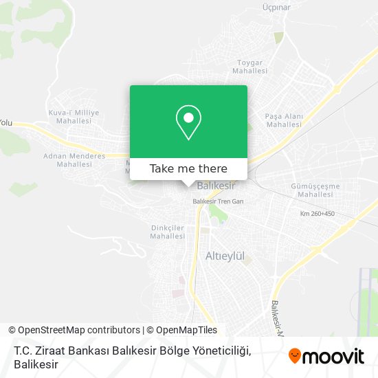 T.C. Ziraat Bankası Balıkesir Bölge Yöneticiliği map