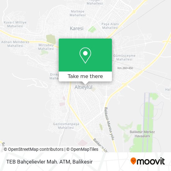 TEB Bahçelievler Mah. ATM map