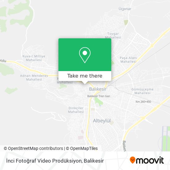 İnci Fotoğraf Video Prodüksiyon map