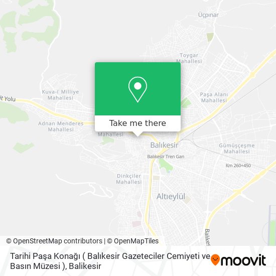 Tarihi Paşa Konağı ( Balıkesir Gazeteciler Cemiyeti ve Basın Müzesi ) map