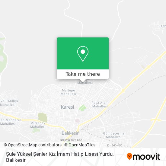 Şule Yüksel Şenler Kiz İmam Hatip Lisesi Yurdu map