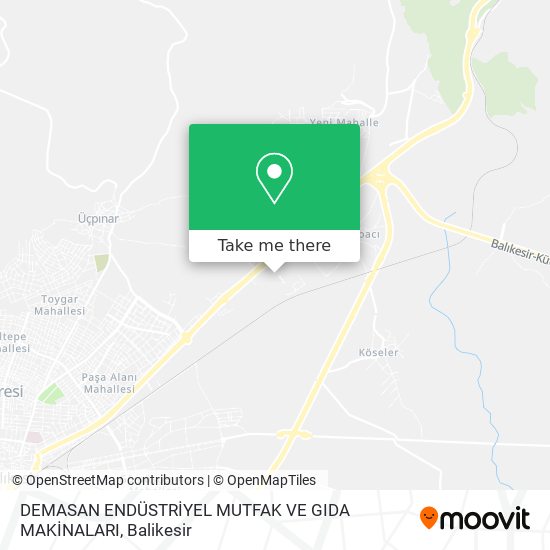 DEMASAN ENDÜSTRİYEL MUTFAK VE GIDA MAKİNALARI map