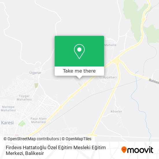 Firdevs Hattatoğlu Özel Eğitim Mesleki Eğitim Merkezi map