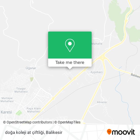 doğa koleji at çiftliği map