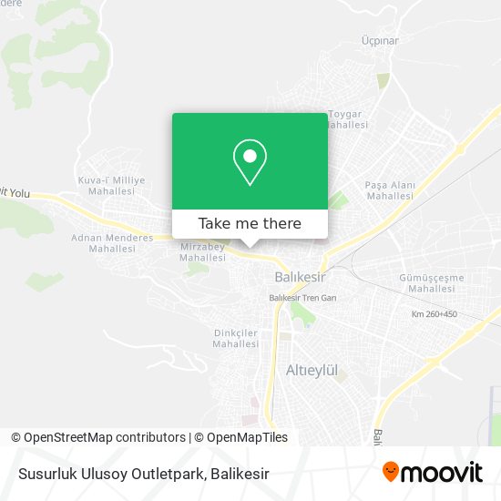 Susurluk Ulusoy Outletpark map