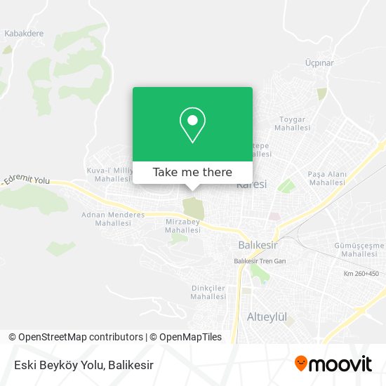 Eski Beyköy Yolu map